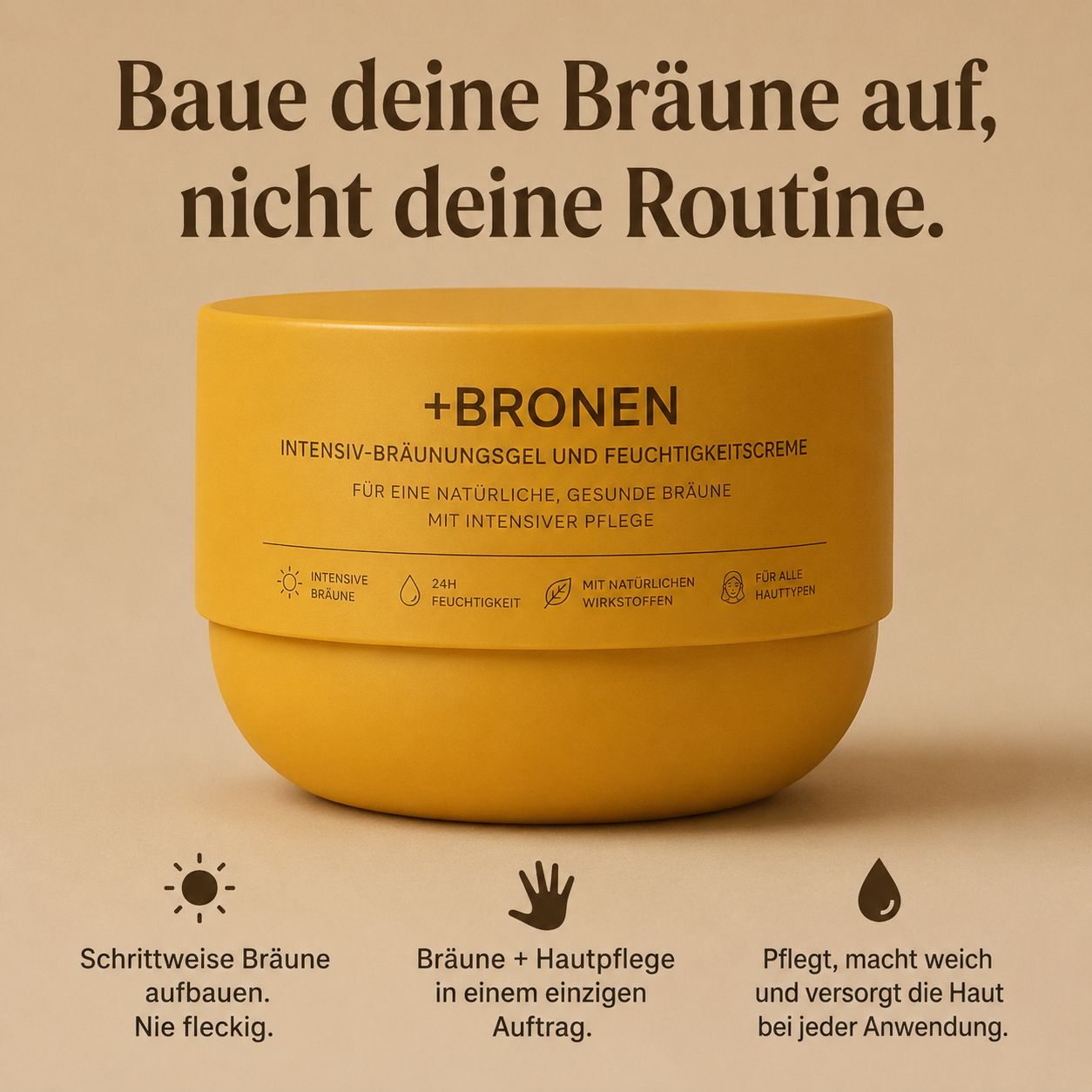 Butter für schrittweise Bräunung