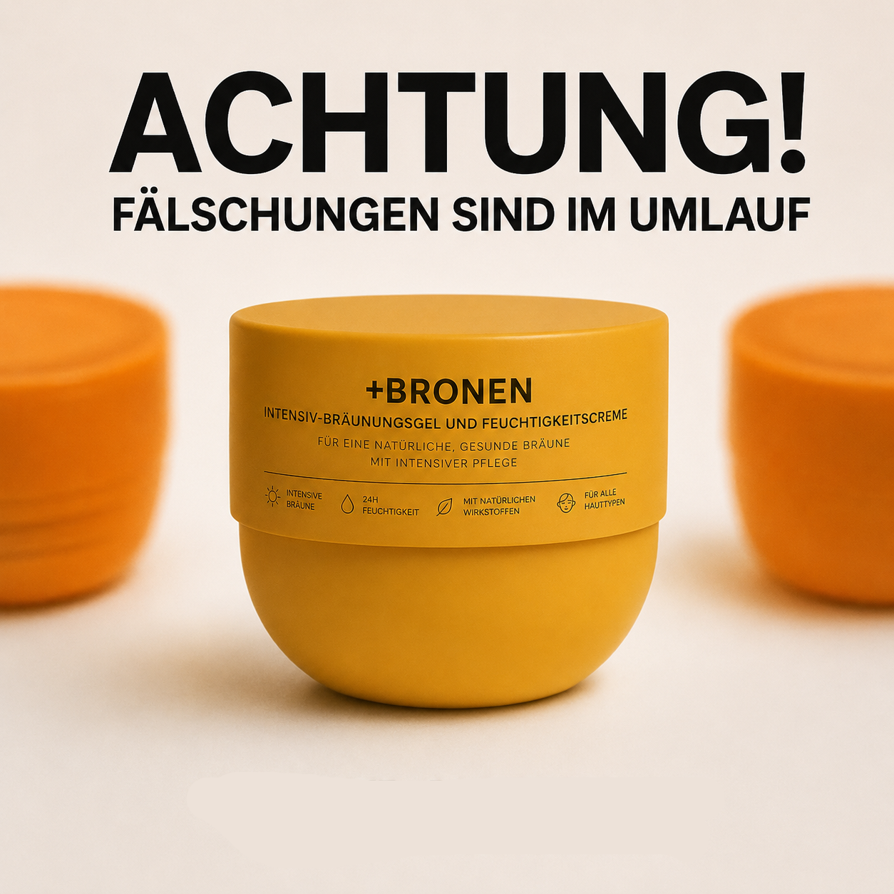Intensiv-Bräunungsgel und Feuchtigkeitscreme